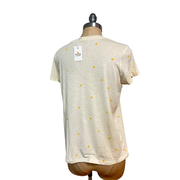 Marine Layer Swing Crew Sun Print Top Tee Small NWT - Picture 7 of 9